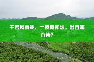 千岩风雨冷，一夜鬼神愁。出自哪首诗？