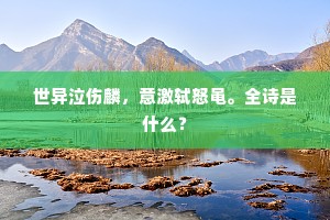 世异泣伤麟，意激轼怒黾。全诗是什么？