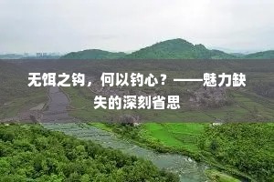 无饵之钩，何以钓心？——魅力缺失的深刻省思