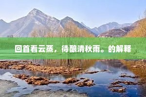 回首看云蒸，待酿清秋雨。的解释