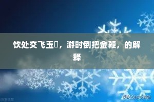 饮处交飞玉斝，游时倒把金鞭，的解释