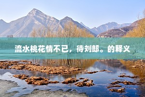 流水桃花情不已，待刘郎。的释义