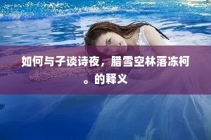 如何与子谈诗夜，腊雪空林落冻柯。的释义