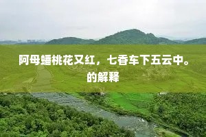 阿母蟠桃花又红，七香车下五云中。的解释