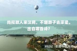 尚拟故人来汉阙，不堪游子去濠梁。出自哪首诗？