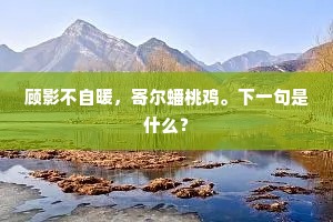 顾影不自暖，寄尔蟠桃鸡。下一句是什么？