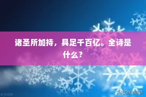 诸圣所加持，具足千百亿。全诗是什么？