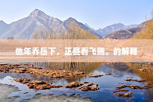 他年乔岳下，正昼看飞腾。的解释