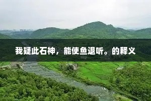 我疑此石神，能使鱼退听。的释义