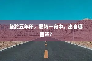 蹉跎五年所，辗转一宵中。出自哪首诗？