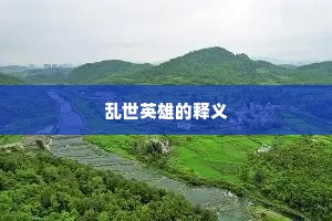 乱世英雄的释义