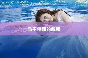 马不停蹄的解释