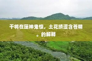 干将在匣神鬼惊,土花绣涩含苍精。的解释 干将在匣神鬼惊,土花绣涩含苍精。的解释