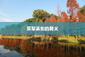 买犁卖剑的释义