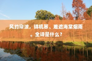 风约帘波，锦机寒、难遮海棠烟雨。全诗是什么？