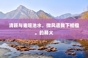 清籁与谁喧池水，微风遣我下檐楹。的释义