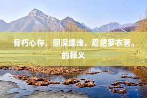 骨朽心存，恩深缘浅，忍把罗衣著。的释义