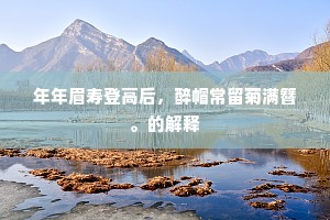 年年眉寿登高后，醉帽常留菊满簪。的解释
