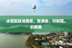 冰雪肌肤消瘦损，愁满地、对斜阳。的解释