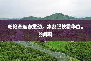 粉艳牵连春意动，冰姿照映霜华白。的解释