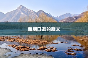 面朋口友的释义