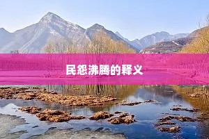 民怨沸腾的释义