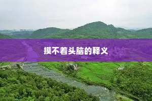 摸不着头脑的释义