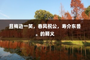 且梅边一笑，春风祝公，寿介东鲁。的释义