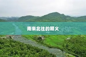 南来北往的释义