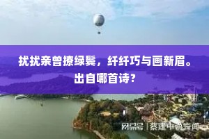 扰扰亲曾撩绿鬓，纤纤巧与画新眉。出自哪首诗？