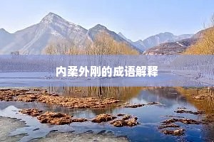 内柔外刚的成语解释