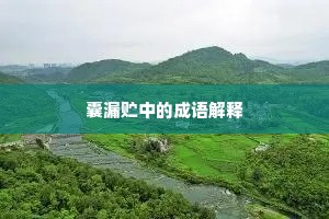 囊漏贮中的成语解释