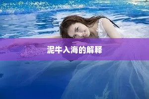 泥牛入海的解释