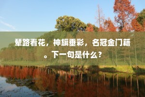 辇路看花，神旗垂彩，名冠金门籍。下一句是什么？
