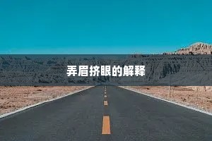 弄眉挤眼的解释