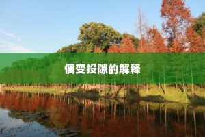 偶变投隙的解释