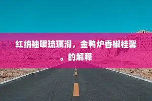 红绡袖暖琉璃滑，金鸭炉香椒桂馨。的解释