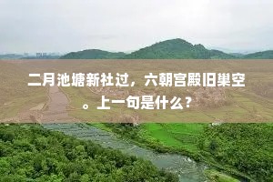二月池塘新社过，六朝宫殿旧巢空。上一句是什么？