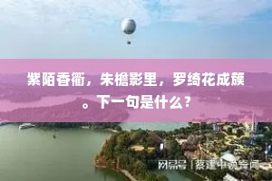 紫陌香衢，朱檐影里，罗绮花成簇。下一句是什么？