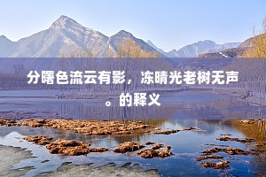 分曙色流云有影，冻晴光老树无声。的释义