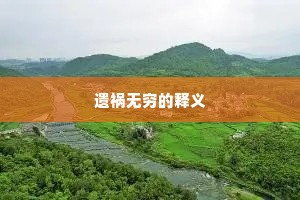 遗祸无穷的释义