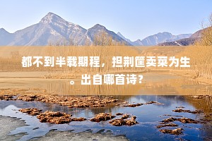 都不到半载期程，担荆筐卖菜为生。出自哪首诗？