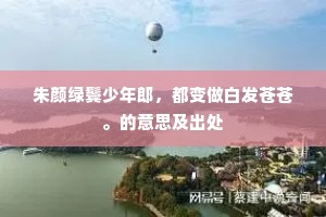 朱颜绿鬓少年郎，都变做白发苍苍。的意思及出处