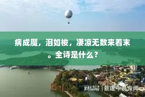 病成魔，泪如梭，凄凉无数来着末。全诗是什么？