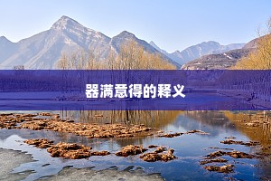 器满意得的释义