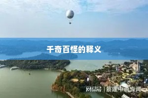 千奇百怪的释义
