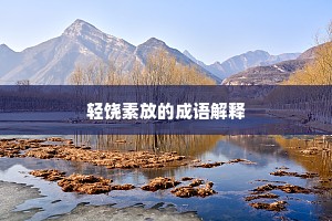 轻饶素放的成语解释