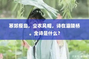 寒郊瘦岛，尘衣风帽，诗在灞陵桥。全诗是什么？