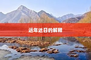 远年近日的解释