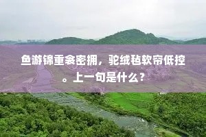鱼游锦重衾密拥，驼绒毡软帘低控。上一句是什么？